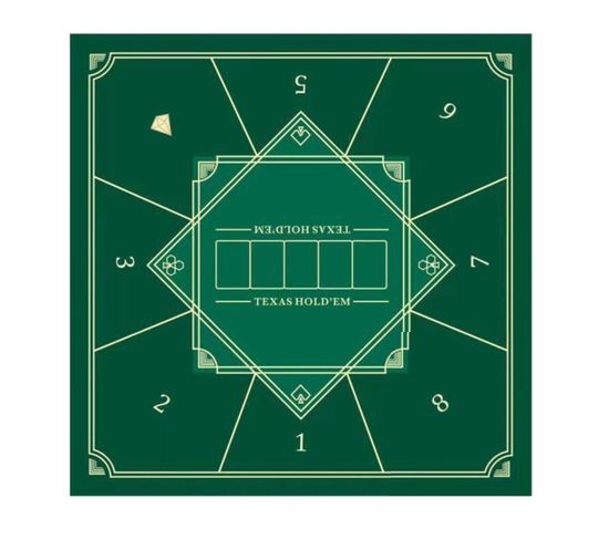 Tapis De Poker "vegas" 83x83cm Vert