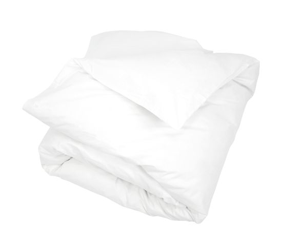 Housse De Couette Uni 240x220 Cm Pur Percale Primo Blanc