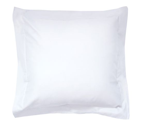 Taie D'oreiller Uni 65x65 Cm Pur Percale Primo Blanc