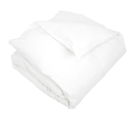 Housse De Couette Uni 200x200 Cm Coton Alto Blanc