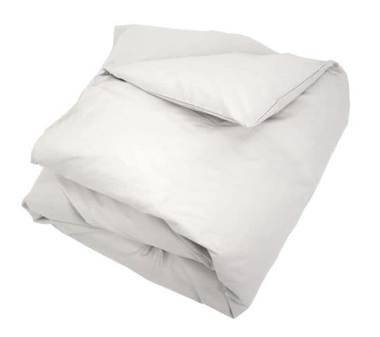 Housse De Couette Uni 260x240 Cm Coton Alto Calcium