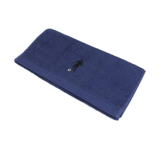 Serviette De Toilette 50x100 Cm Coton 550g/m2 Pure Football Bleu Marine