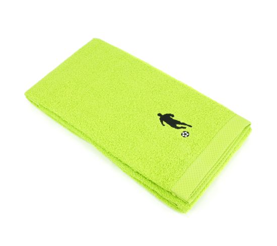 Drap De Douche 70x140 Cm Coton 550g/m2 Pure Football Vert Pistache