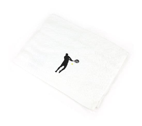 Serviette Invite 33x50 Cm Coton 550g/m2 Pure Tennis Blanc