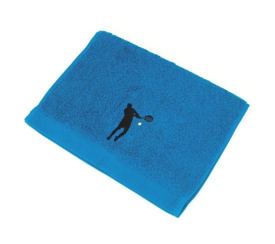 Serviette Invite 33x50 Cm Coton 550g/m2 Pure Tennis Bleu Turquoise