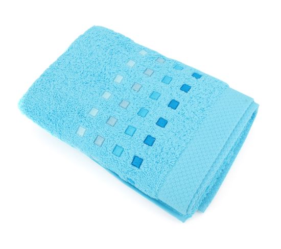 Serviette De Toilette 50x100 Cm Coton 550g/m2 Pure Primavera Bleu Océan