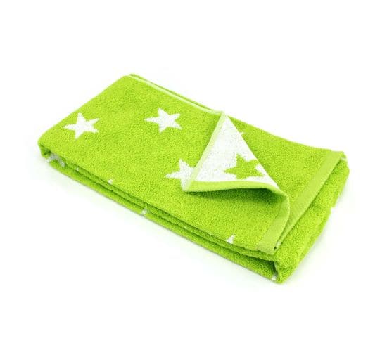 Drap De Douche 70x140 Cm Coton 480g/m2 Stars Vert