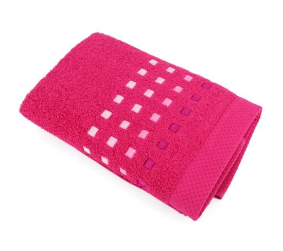 Serviette De Toilette 50x100 Cm Coton 550g/m2 Pure Primavera Rose Fuchsia