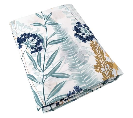 Housse De Couette 280x240 Cm Percale Pur Coton Petite Folie Bleu