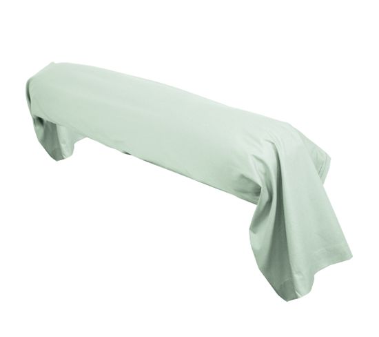 Taie De Traversin Uni 185x43 Cm Coton Alto Vert Fleur D'amandier