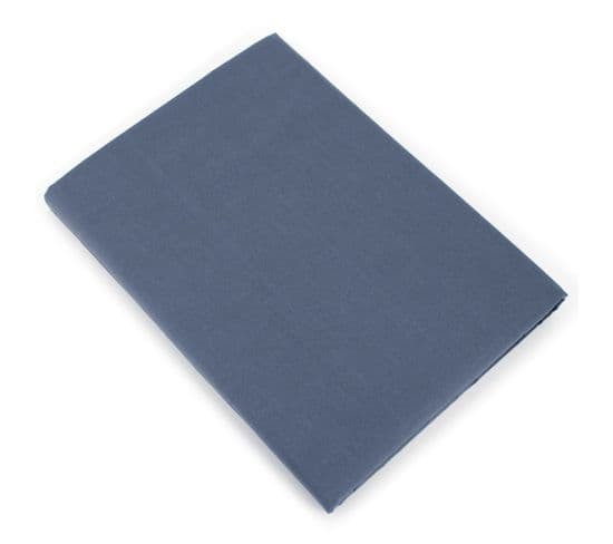 Drap Plat Uni 240x310 Cm Coton Alto Bleu Jean