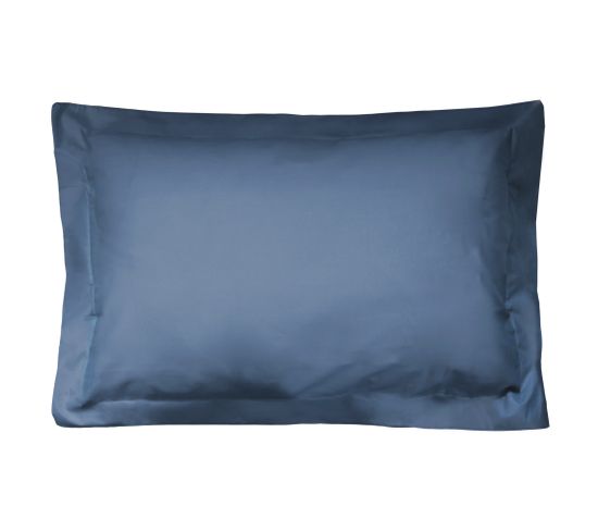 Taie D'oreiller Uni 80x50 Cm Coton Alto Bleu Jean