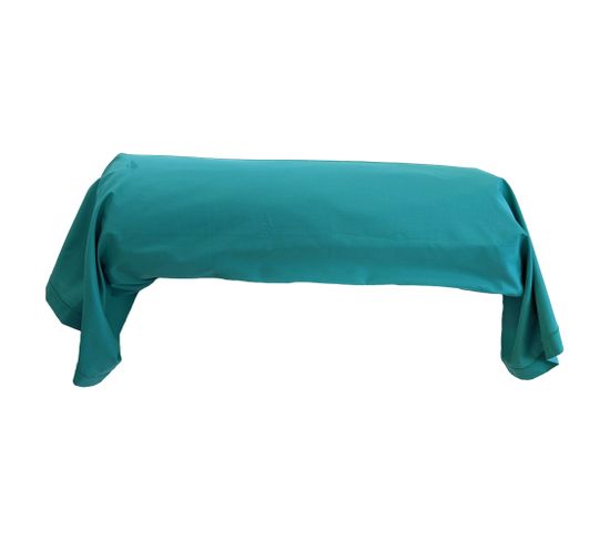 Taie De Traversin 240x43 Cm Percale De Coton Gustav Vert Emeraude