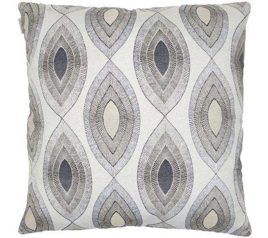 Housse De Coussin 70x70 Cm Mama Lin/noir