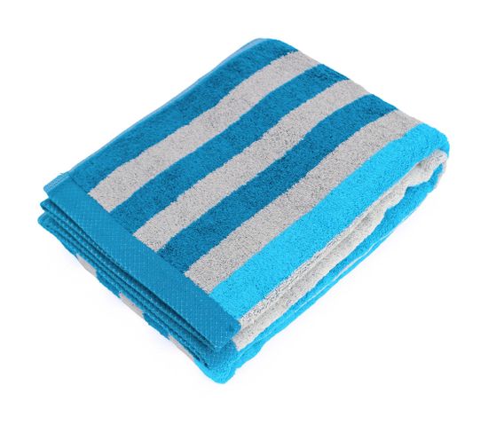 Drap De Bain 100x150 Cm Pure Stripes Turquoise