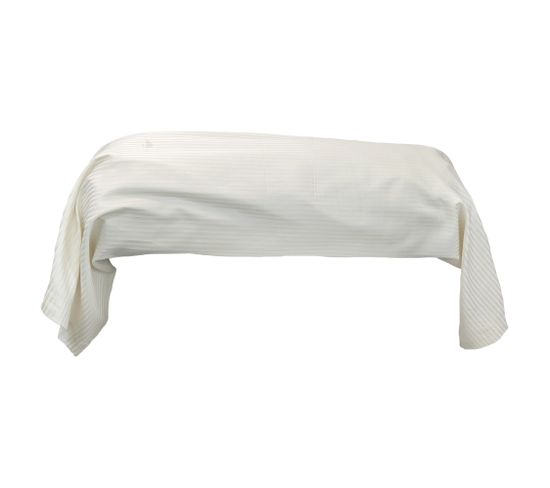 Taie De Traversin 140x43 Cm Satin De Coton Grand Hôtel Marron Sable