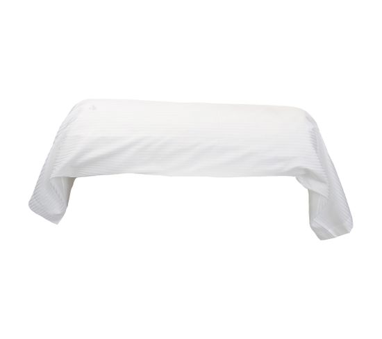 Taie De Traversin 240x43 Cm Satin De Coton Grand Hôtel Blanc