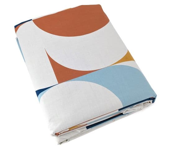 Housse De Couette 200x200 Cm Percale De Coton Modulo Multicolore