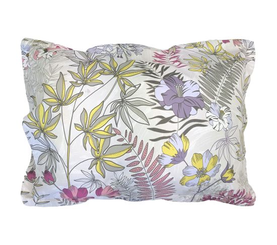 Taie D'oreiller 50x70 Cm Satin De Coton Anaïs Multicolore