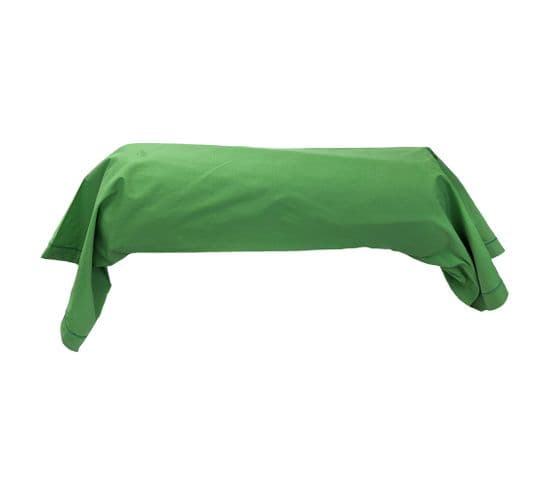 Taie De Traversin 140x43 Cm En Coton Évasion Vert Fougère