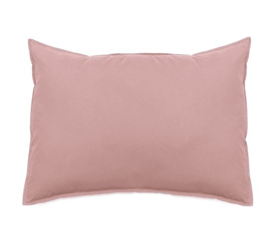 Taie D'oreiller Lin Et Coton 50x70 Cm Collection Opera Couleur Rose