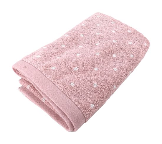 Serviette De Toilette 50x100 Cm Efficience Dots Rose Flamingo