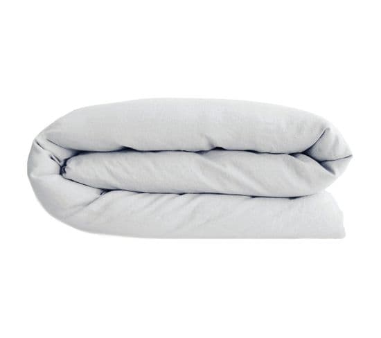 Housse De Couette 280x240 Cm Pur Coton Collection Palace Blanc Neige