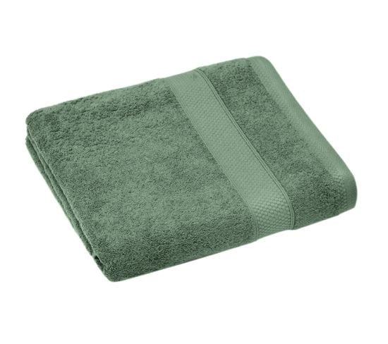 Drap De Douche Coton 550g/m2 70x130 Cm Collection Naïa Vert Olive