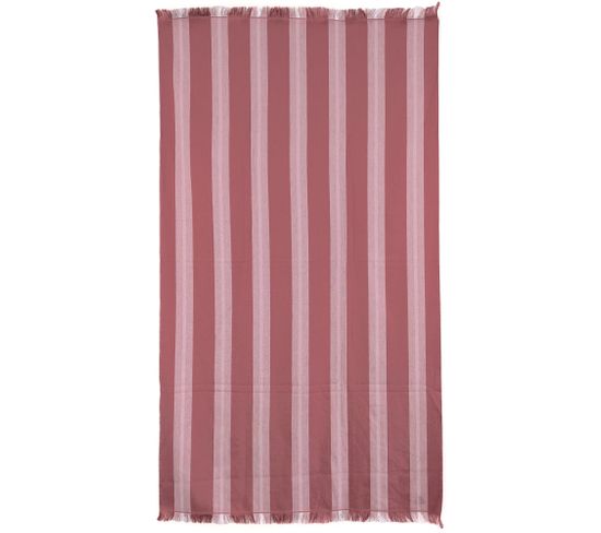 Drap De Plage 100x180 Cm Pur Coton Collection Supramonte Rouge