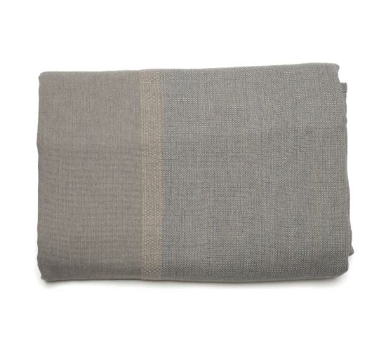 Dessus De Lit Zagora Pur Coton 250 G/m² 180x240 Cm Beige Lin