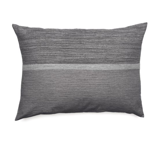 Housse De Coussin Zagora Pur Coton 250 G/m² 50x70 Cm Noir Granit