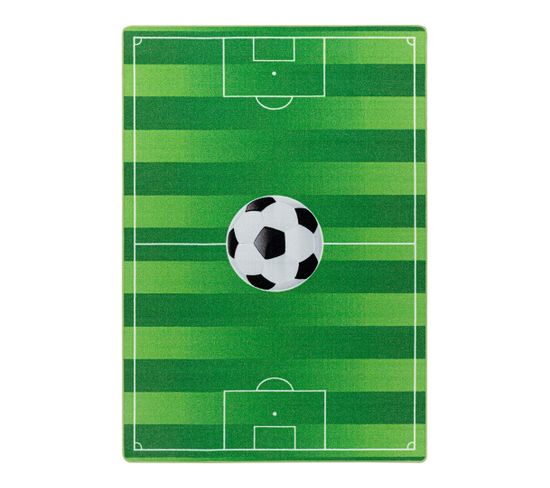 Tapis Enfant De Jeu Football Soccer Vert 80x120
