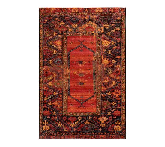 Tapis D'intérieur Et Extérieur Ethnique Rouge Elina Multicolore 200x290