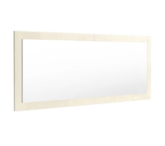 Miroir  Crème  Brillant (hxlxp): 139 X 55 X 2