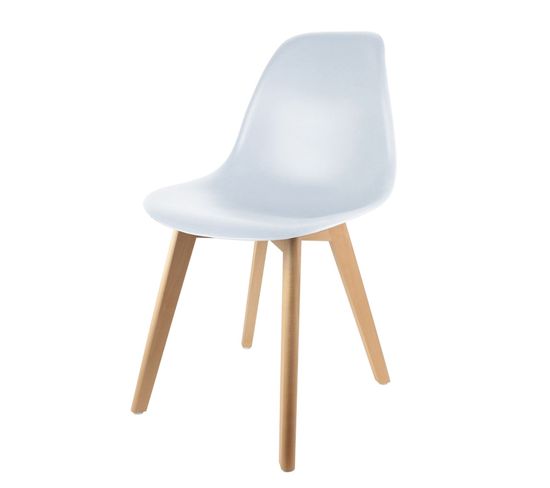 Chaise Scandinave Enfant - H. 56,5 Cm - Blanc