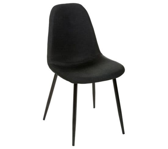 Chaise Nokas - Pied En Métal - Noir