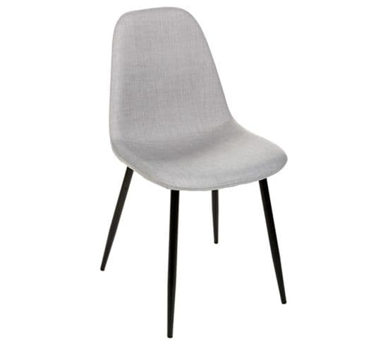 Chaise Nokas - Pied En Métal - Gris