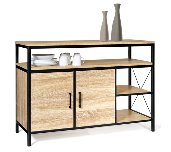 Buffet Bas 2 Portes 100 Cm Detroit Design Industriel