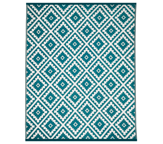 Tapis Extérieur Bahamas Bleu Canard 180 X 280 Cm