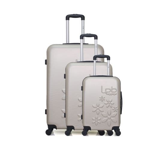 Set De 3 Valises Abs Eleonor 4 Roues