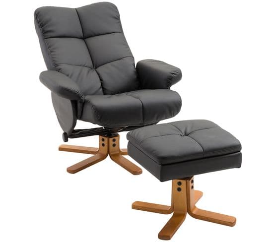 Fauteuil Relax Inclinable Noir