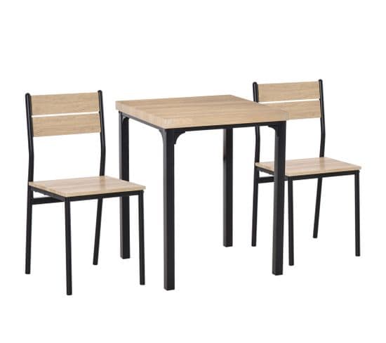 Table Avec 2 Chaises Style Industriel  Ensemble table et chaises BUT
