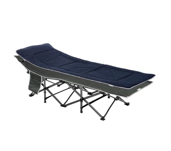 Lit De Camp Lit D'appoint Pliable Avec Sac Matelas Oxford Métal