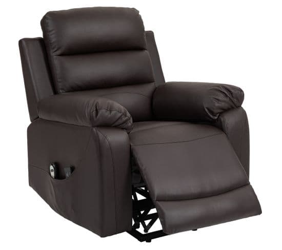 Fauteuil De Massage Releveur Électrique Réglable Pu Chocolat