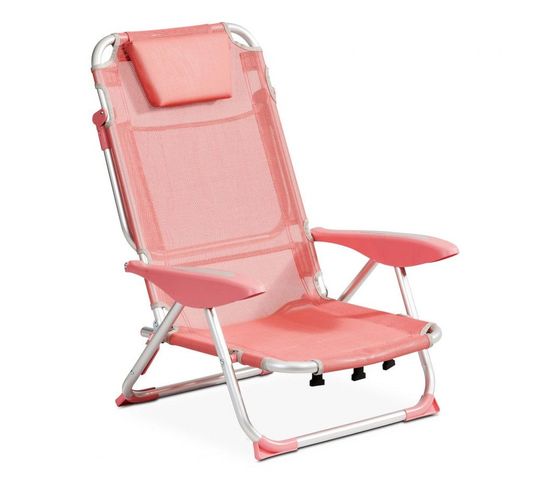 Fauteuil Clic Clac Des Plages Polyester Fuschia