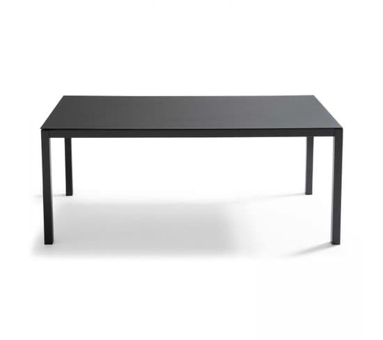 Table De Jardin En Aluminium Noir