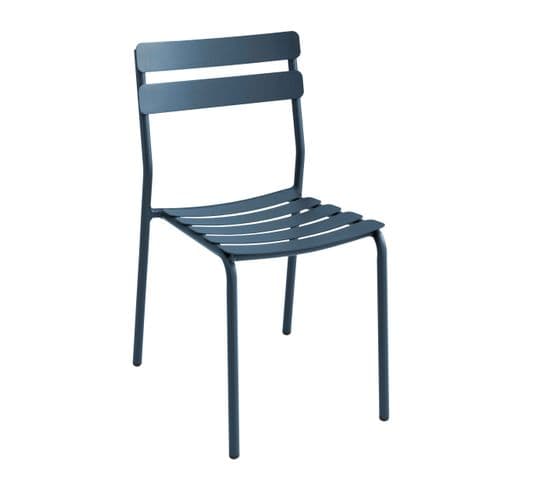 Chaise De Jardin En Aluminium Bleu Foncé