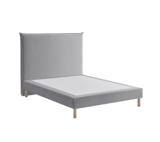 Lit Design Gris 160x200 Bi - Bloc