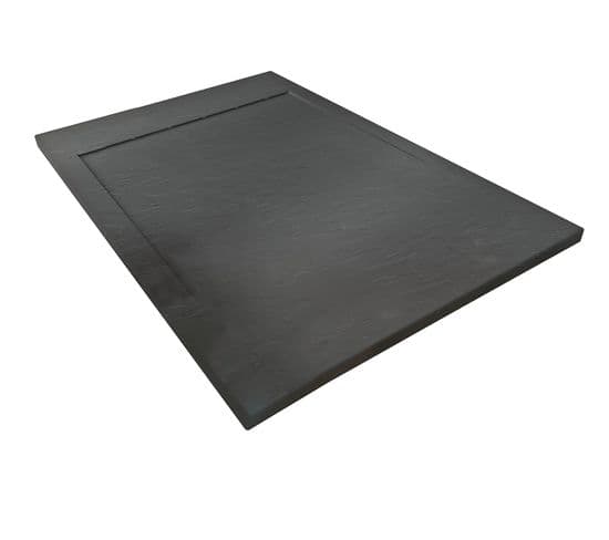 Receveur Spirit 3 - Découpable - 80x100x3cm - Résine - Anthracite - Bonde