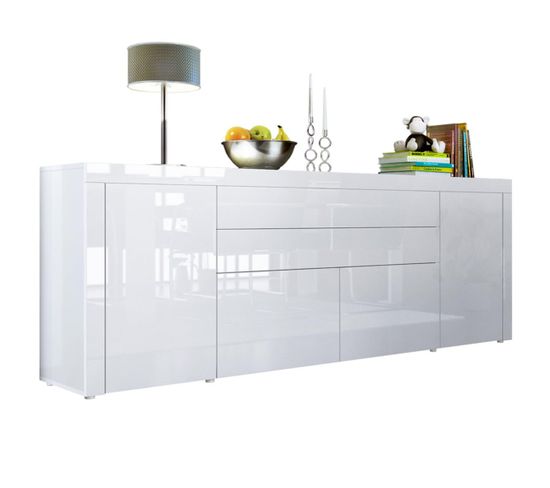 Buffet Blanc Intégralement Laqué  72 X 200 X 35